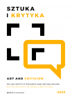 SZTUKA I KRYTYKA 2025, NR 4 (151)